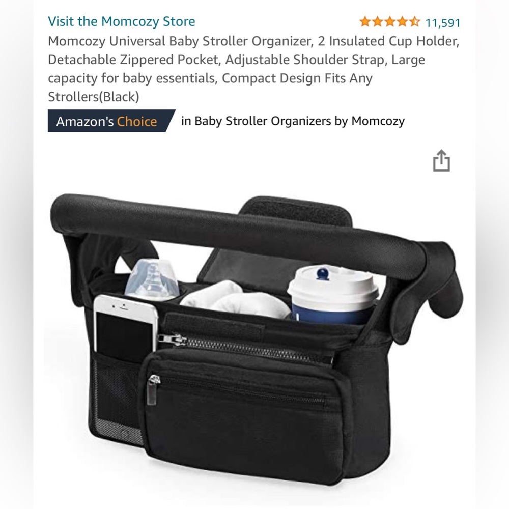 Baby stroller organizer